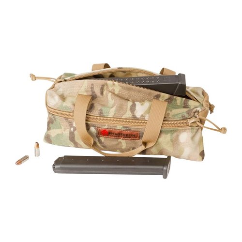 The Armageddon Gear Top-Zip Utility Pouch is a versatile 1000D Cordura Nylon pouch for hygiene or ammo, perfect for the tactical traveler.