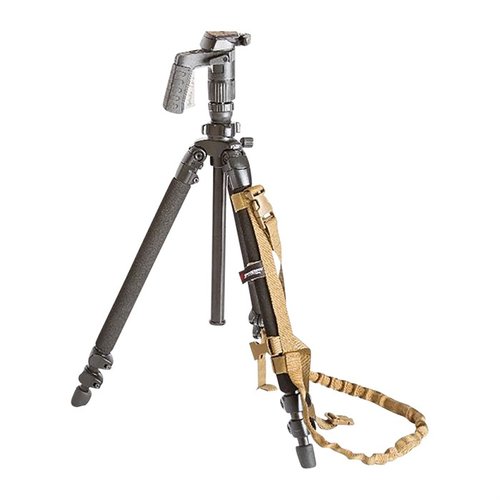 The Armageddon Gear Tripod Sling offers a secure, comfortable carry for your tripod, enabling quick deployment and freeing your hands for other tasks.