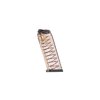 .45 Glock® 21, 30, 41 compatible magazine with 13-round capacity, featuring extreme impact resistance, easy disassembly, and a translucent body for ammo visibility.