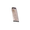 The 10MM MAGAZINE for GLOCK® by ELITE TACTICAL SYSTEMS GROUP features extreme impact resistance, a translucent body for ammo visibility, and easy disassembly.