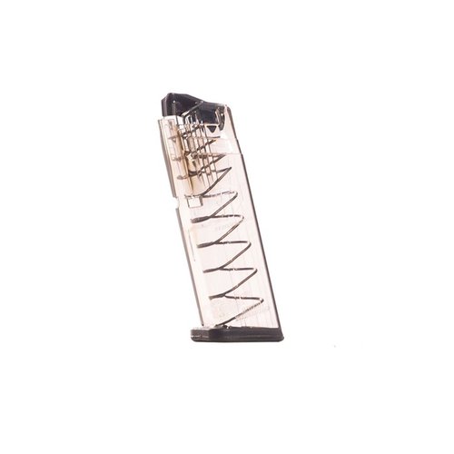 The SIG SAUER 320 Compact 15-RD magazine offers extreme impact resistance, easy disassembly, and a translucent body for ammo visibility, backed by a lifetime warranty.