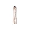 The SMITH & WESSON M&P 30-RD Magazine features extreme impact resistance, a translucent body for ammo visibility, and is compatible with Glock® extensions.