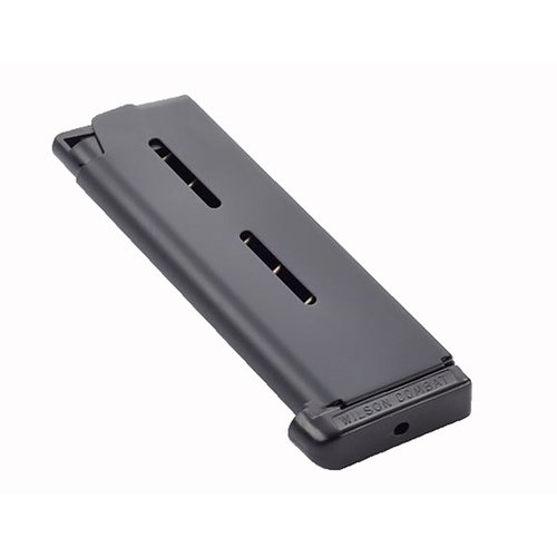Wilson Combat 1911 .45 ACP magazines offer unmatched reliability, durability, and smooth feeding, with heat-treated stainless steel construction and a no-risk service policy.