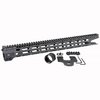 The Midwest Industries Combat M-LOK Handguard offers a free-float design, seven M-LOK attachment points, a continuous Picatinny rail, and quick-detach sling sockets.
