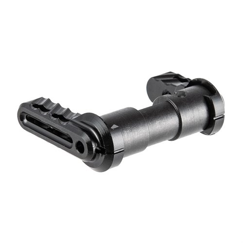 Upgrade your AR-15 with the BAD-ASS-PRO ambidextrous safety selector, featuring modular assembly, reversible options, and a robust locking mechanism for ultimate reliability.