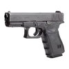 Enhance your Glock® 17 Gen 4 with Hogue's ultra-thin Wrapter Rubber Adhesive Grips, offering superior grip, optimal coverage, and a factory-preserving design.