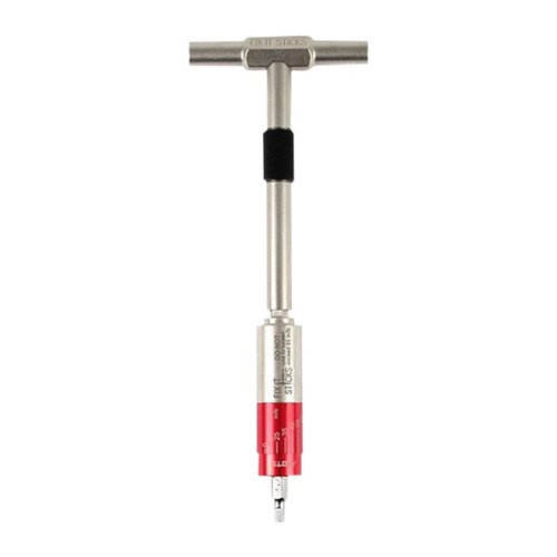 The Fix It Sticks All-In-One Torque Driver Kit offers adjustable torque from 15 to 65 inch-pounds, 15 bits, and a compact case, ensuring precise firearm maintenance.