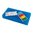 MTM CASE-GARD FLIP TOP PISTOL AMMO BOX 9MM-380 ACP 200 ROUND CLEAR BLUE