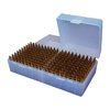 The MTM CASE-GARD Flip Top Rifle Ammo Box is durable, features a 25-year hinge guarantee, and includes a load label, perfect for competitive shooting.