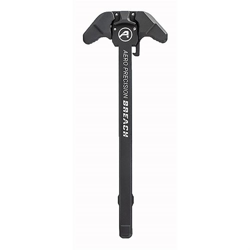 The Aero Precision Breach Ambidextrous Charging Handle offers ergonomic design, durable 7075 aluminum construction, and two lever sizes for optimal control.