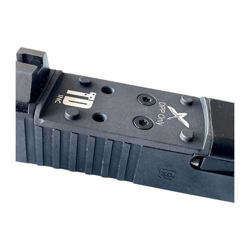 The OPF-G, RMR offers a robust, steel adapter plate for Glock MOS, ensuring secure mounting of Trijicon RMR/SRO with minimal movement and easy installation.