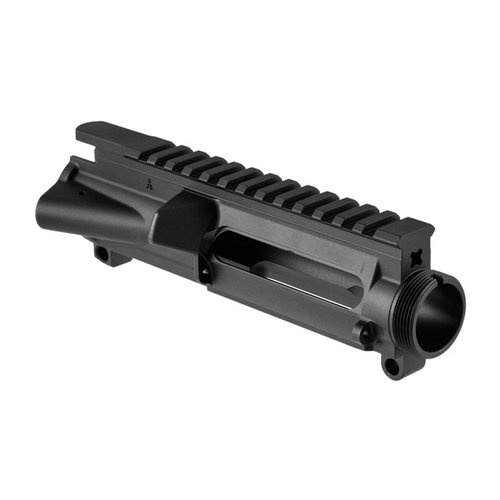 Build your AR-15 from scratch with Aero Precision's stripped upper receivers, featuring M4 feedramps, mil-spec picatinny rails, and a matte black finish.