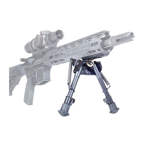 The Badger Ordnance Low Profile Enhanced Bipod Kit features a 6"-9" Harris BRM-S bipod, M-LOK or Picatinny mount, and internal leg buttons for enhanced stability.