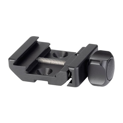The BTC-PRO 17-S Bipod Clamp offers secure mounting on standard Picatinny rails and is compatible with Thunderbeast, B&T Atlas, and Magpul bipods.