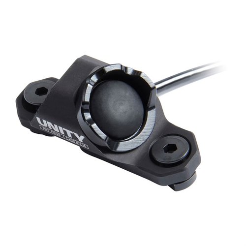 The Hot Button offers a 45-degree activation angle for comfort, secure hardware attachment for stability, and a compact design for optimal rail space.