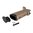 STRIKE INDUSTRIES AR-15 RUBBER OVERMOLD PISTOL GRIP 15-DEGREE FDE