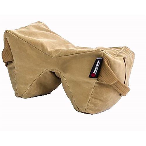 The Armageddon Gear Schmedium Midsized Shooting Bag offers stability, adjustable fill, and a unique handle for smooth transitions, weighing 8.5 lbs for precision shooting.