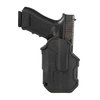 The BLACKHAWK T-Series L2C Holster offers streamlined thumb retention, Master Grip drawing for quick access, and durable hydrophobic lining for all conditions.