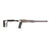 The LaChassis 10/22 offers a lightweight, modular design with adjustable features, rear tension point for precision, and compatibility with most 10/22 receivers.