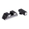 Upgrade your Glock with AmeriGlo Classic Night Sights featuring white outlined green Tritium vials for enhanced visibility in low light conditions.
