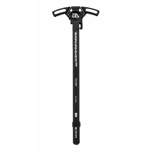 Upgrade your AR with the Breek Arms WARHAMMER MOD2 ambidextrous charging handle, featuring durable 7075 aluminum, reduced gas blowback, and a sleek design.