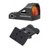 SWAMPFOX OPTICS REBEL 45  OFFSET DOT SIGHT MOUNT & JUSTICE GREEN DOT BLACK