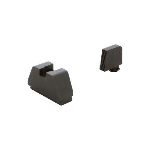 Elevate your aim with the AMERIGLO Optic Compatible Sight Set for Glock, featuring tall suppressor sights that co-witness with red dot optics.