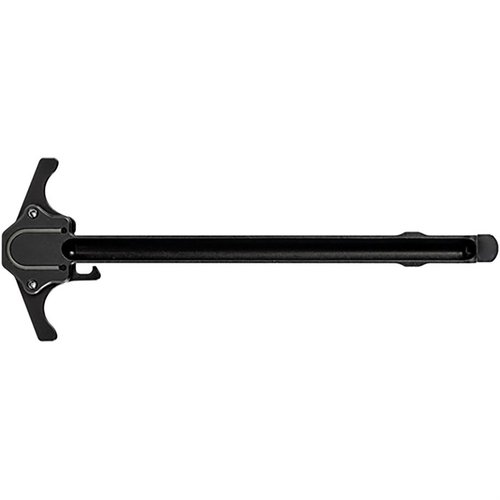 The SilencerCo Gas Defeating Charging Handle features an O-ring seal to reduce gas emissions, enhancing comfort on 5.56 NATO and .300BLK AR-15 platforms.