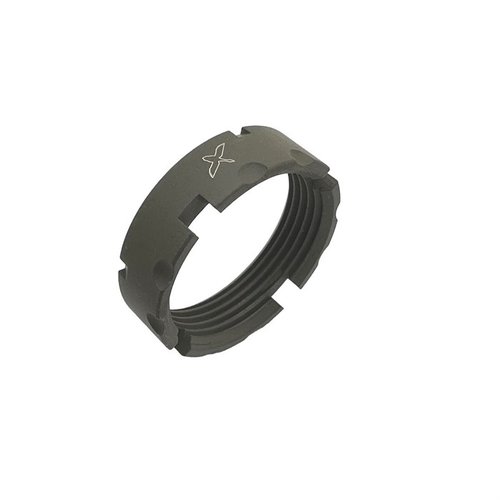 The Forward Controls Design AR-15 Billet Castle Nut features improved staking notches, robust 4140 PH steel construction, and is proudly made in the USA.