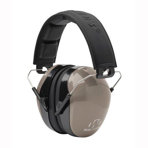 Experience ultimate hearing protection with Walkers Dual Color Passive Muff: lightweight, comfortable fit, soft PVC ear pads, and compact folding design for easy storage.