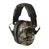 Walkers Pro Low-Profile Folding Muffs offer 22 dB noise reduction, lightweight design, comfortable PVC padding, and a compact fold for easy storage in your range bag.