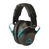 Walkers Pro Low-Profile Folding Muffs offer 22 dB noise reduction, lightweight design, compact storage, and comfortable PVC padding for all-day wear.