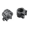 Weaver's Six-Hole Picatinny Rings offer enhanced security with six screws, improved crossbolt design, Type III anodized finish, and no-strip Torx screws for tactical precision.