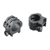 Weaver's Six-Hole Picatinny Rings offer enhanced security with six screws, improved crossbolt design, Type-III anodized finish, and no-strip Torx screws for tactical precision.