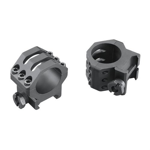 Weaver's Six-Hole Picatinny Rings offer enhanced security with six screws, a Type III anodized finish, and improved crossbolt design for Tactical Precision rifles.