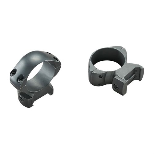 Weaver Grand Slam Rings offer maximum strength with solid steel construction, integrated recoil lugs, and no-slip Torx head screws for reliable scope mounting.