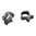 WEAVER 30MM LOW RINGS, BLACK