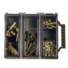 The Berrys Manufacturing Tri-Can Utility Box features a durable design with a rubber seal and cam-lock latch for safety, plus customizable compartments for ultimate organization.