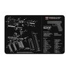 Protect your Glock Gen5 with this heavy-duty TEK MAT, featuring a soft polyester top, non-slip neoprene backing, and an exploded parts diagram for easy maintenance.