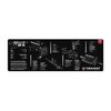 The TekMat Ultra 44 Long Gun Cleaning Mat is waterproof, scratchproof, and features your rifle's schematic for easy maintenance and parts identification.