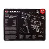 The TekMat Ultra 20 Pistol Cleaning Mat offers waterproof, scratchproof protection with firearm schematics for easy disassembly and reassembly of your handgun.