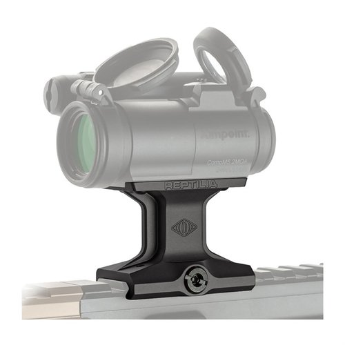 The Reptilia Aimpoint Micro DOT Mount is a lightweight, low-profile solution for red dot optics, ensuring easy installation and a secure fit on any M1913 rail.