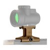 The Reptilia 1.93" DOT Mount offers a lightweight, low-profile design, easy installation on M1913 rails, and is made from durable 7075-T6 aluminum with a lifetime warranty.