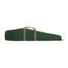 The Bulldog Pit Bull Rifle Case features a durable, water-resistant nylon shell, soft padding for protection, and accommodates both scoped and non-scoped rifles.