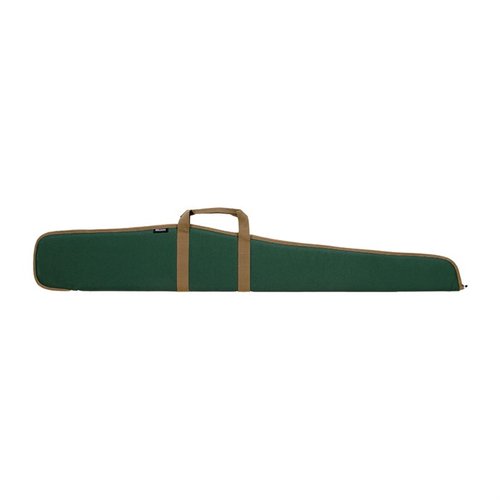 The Bulldog Pit Bull Shotgun Case features a durable, water-resistant outer shell, soft scratch-resistant lining, and accommodates both scoped and non-scoped shotguns.