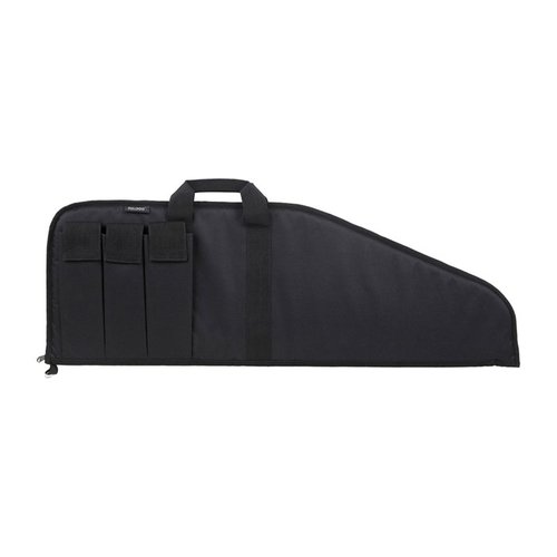 The PIT BULL TACTICAL CASE features a water-resistant outer shell, heat-resistant lining, 1 3⁄4” padding, and 3 magazine pouches for optimal protection.