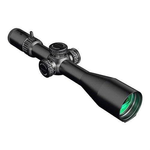 Experience precision with the Warhawk 5-25x56mm FFP scope, featuring a 34mm tube, adjustable parallax, locking turrets, and night vision compatible illumination.