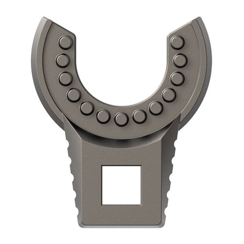 The MASTER-FIT 2-SIDED FREE-FLOAT BARREL NUT WRENCH ensures precise fitment for both 20-hole and 4-hole nuts, featuring a titanium coating for durability.