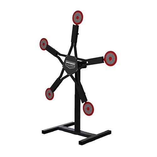 The Birchwood Casey Texas Star Plinking Target is rated for handguns, rifles, and shotguns, features AR500 material, and offers easy transport and quick reset.