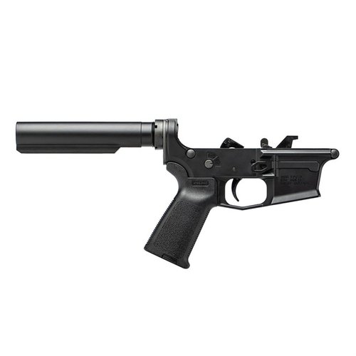 The Aero Precision EPC-9 Complete Lower Receiver offers a customizable base with ergonomic Magpul MOE® grip, durable 7075-T6 aluminum, and easy installation features.